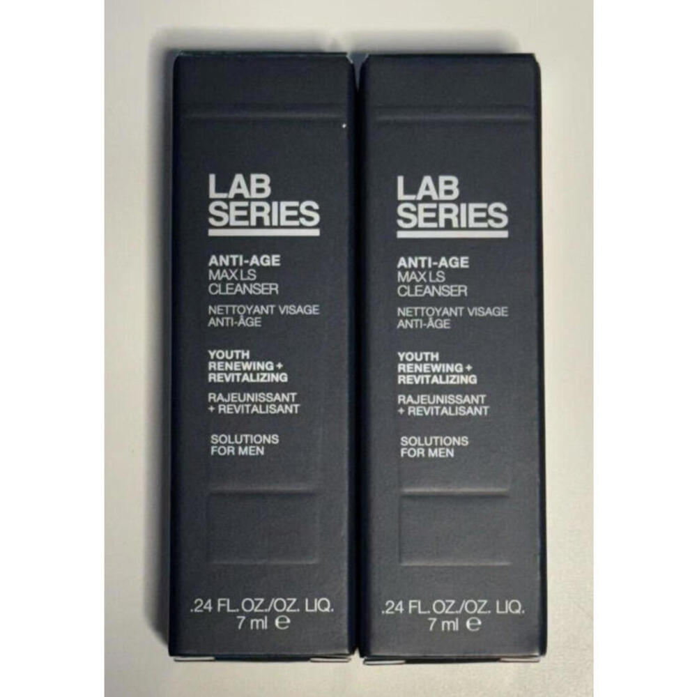 2 X Lab Series Anti-Age MaxLS Cleanser Youth Renewing+ Revitalizing 0.24oz New